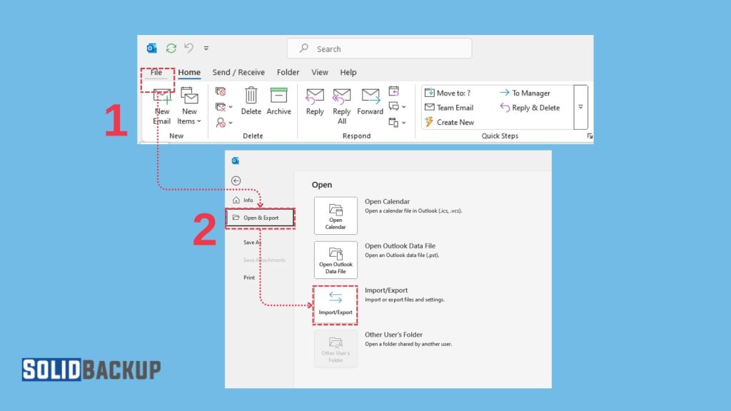 Outlook Backup to PST file