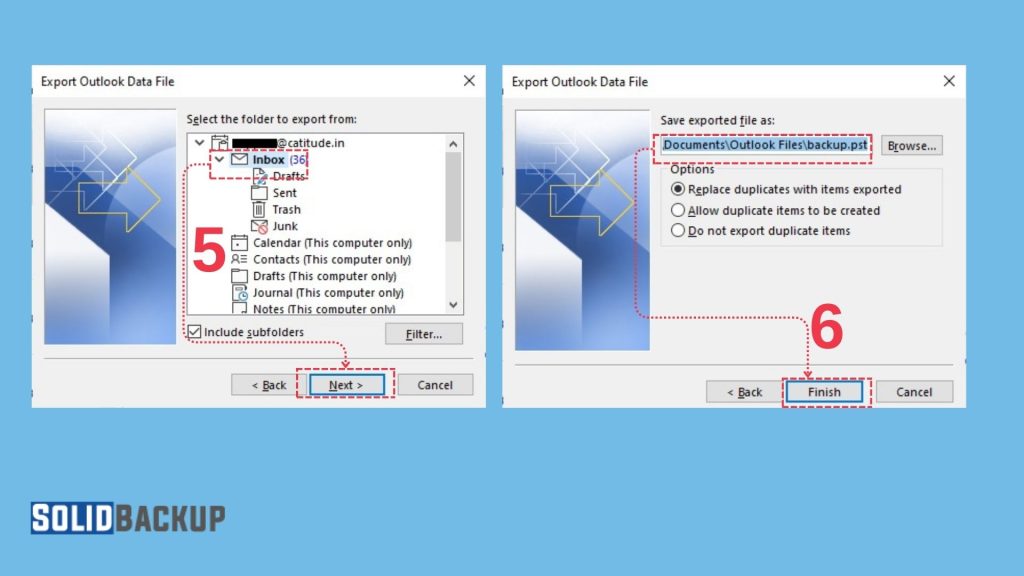 Outlook Backup to PST file