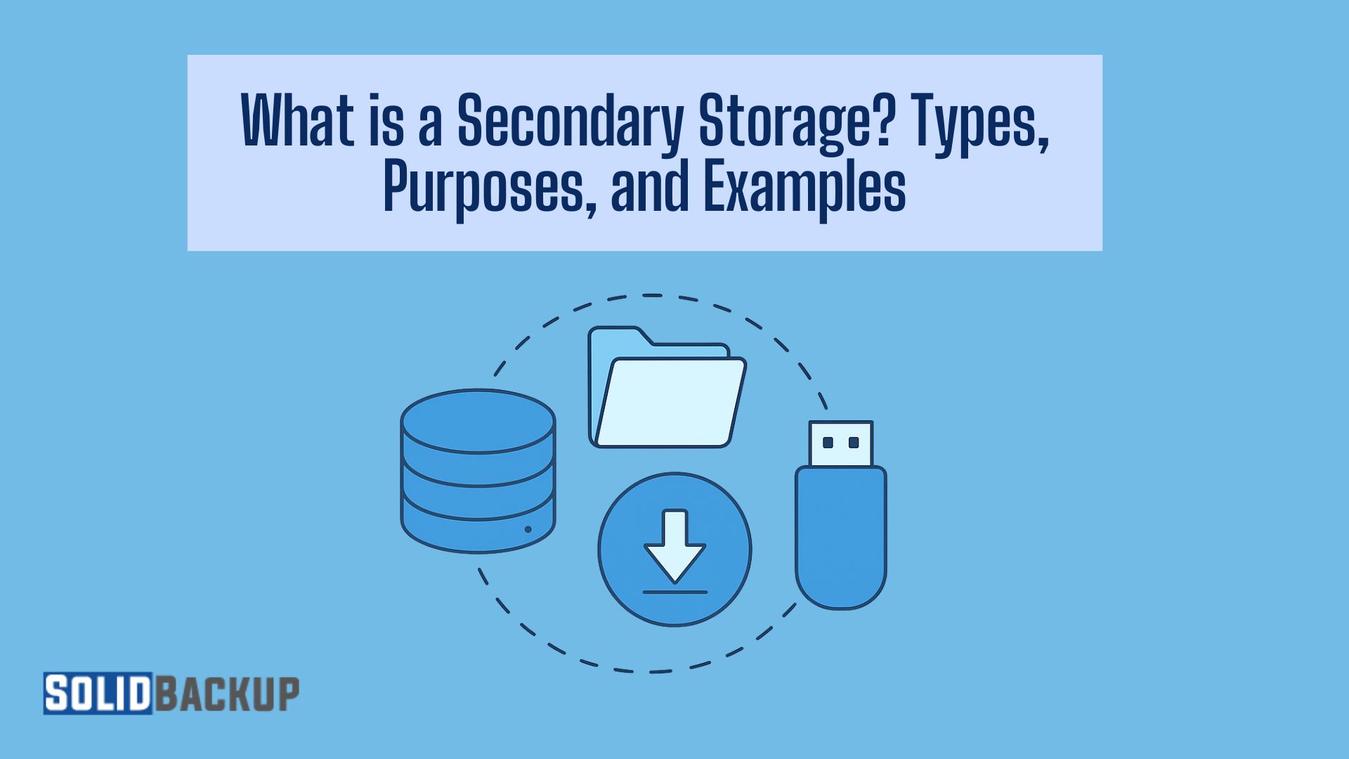 What is a Secondary Storage Types, Purposes, and Examples